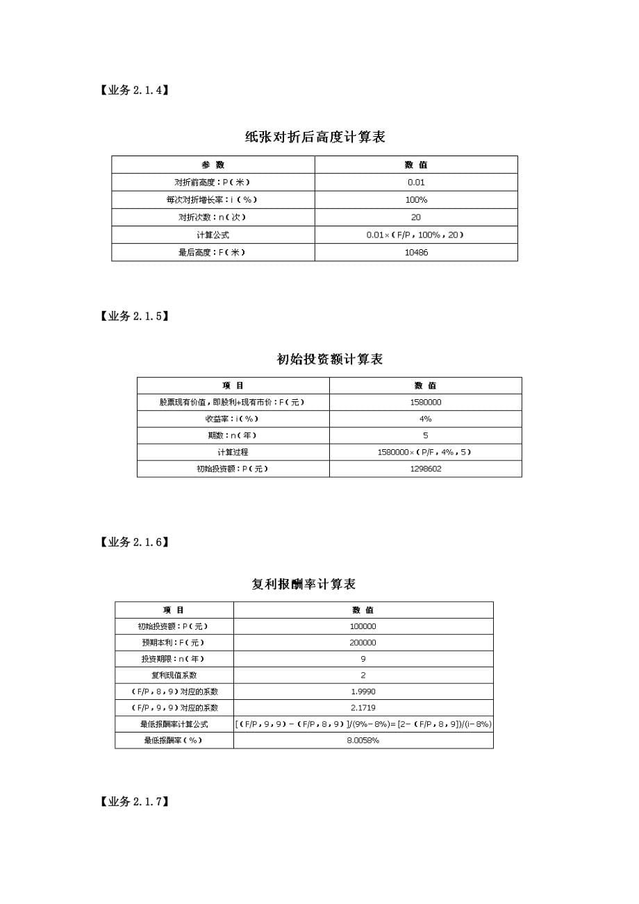 会计仿真实训教程财务管理实训参考答案.docx_第5页