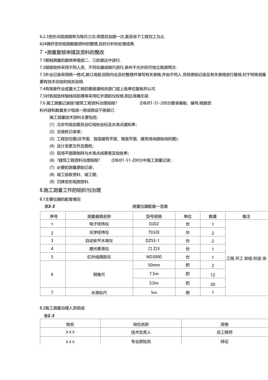 北京某工程测量方案_第5页