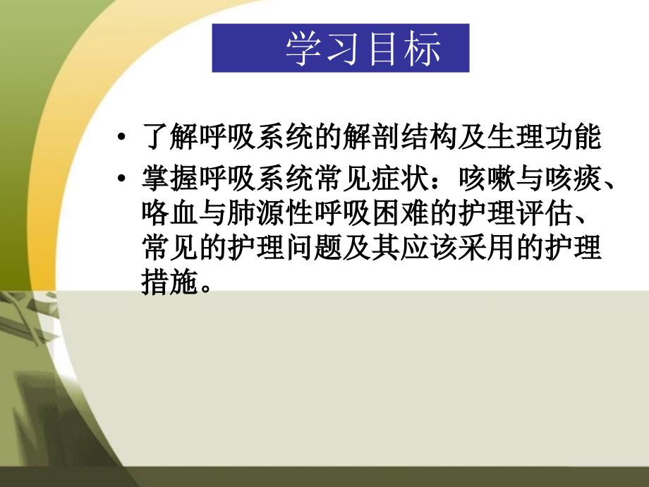 呼吸系统疾病病人的护理PPT课件_第2页