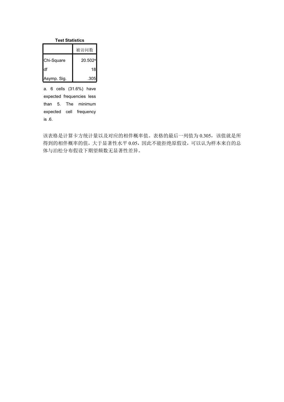 spss总体分布卡方检验作业.doc_第5页