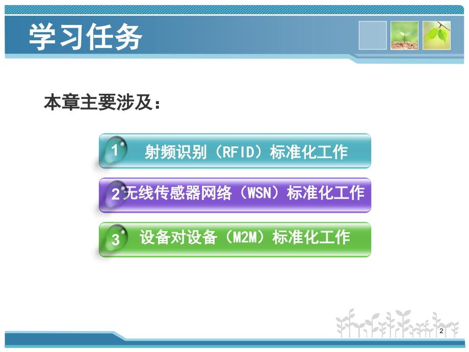 第14章标准化和相关技术物联网技术基础教程PPT课件_第2页