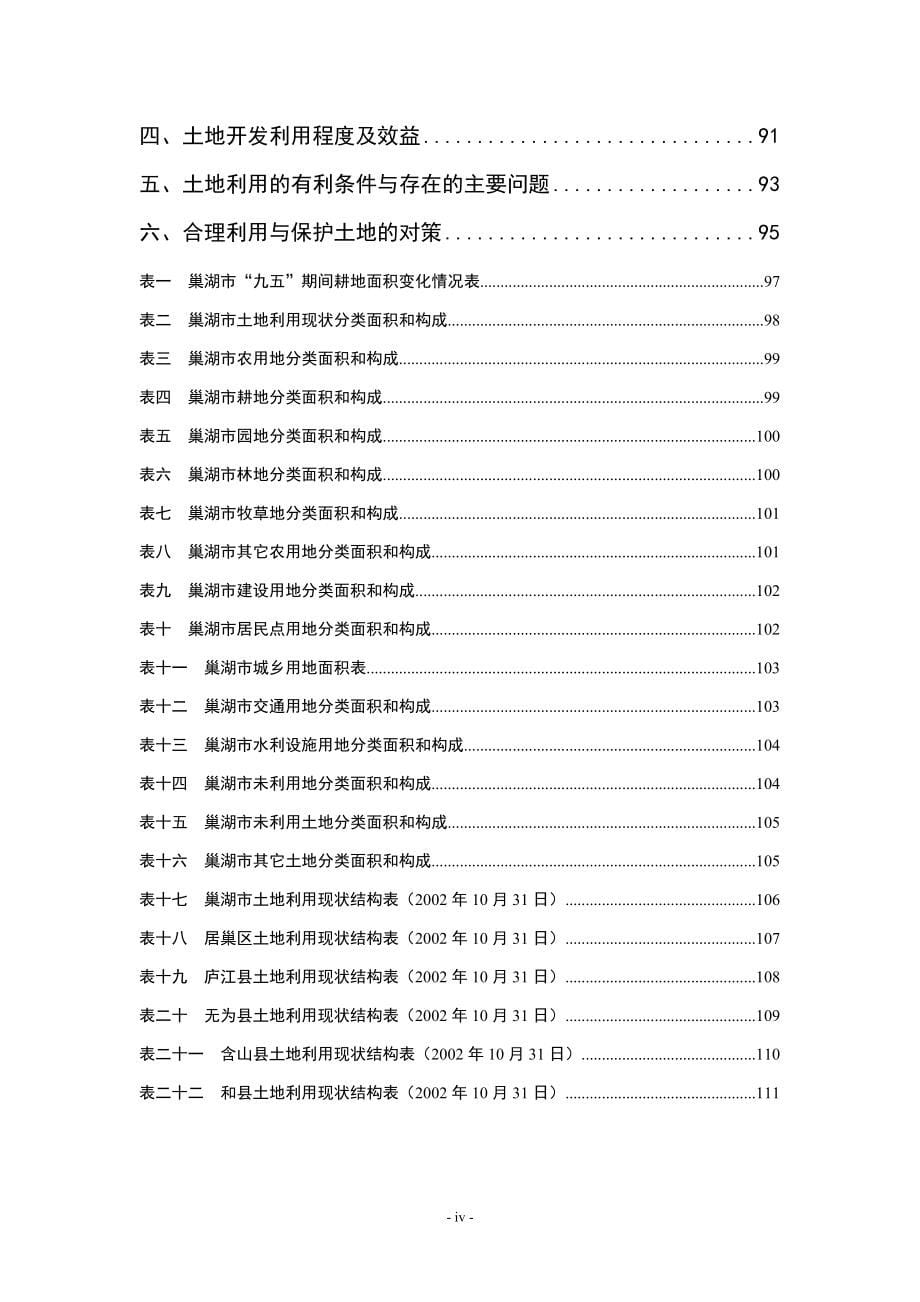 安徽省巢湖市土地利用总体规划_第5页