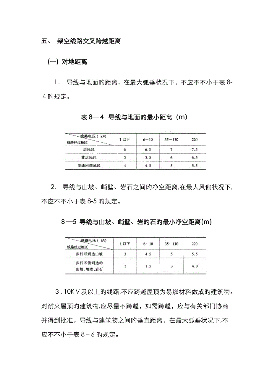 架空线路交叉跨越距离_第1页