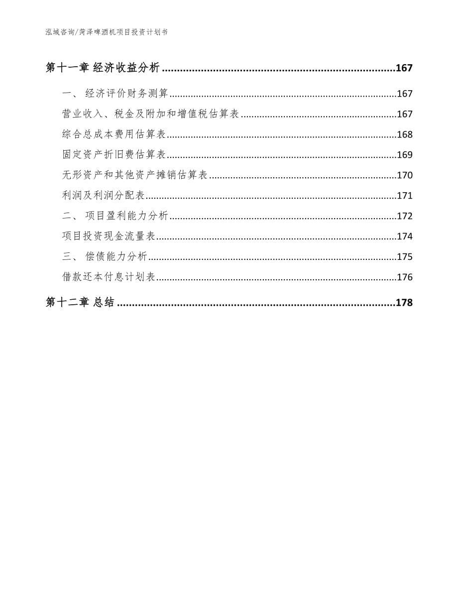 菏泽啤酒机项目投资计划书_第5页