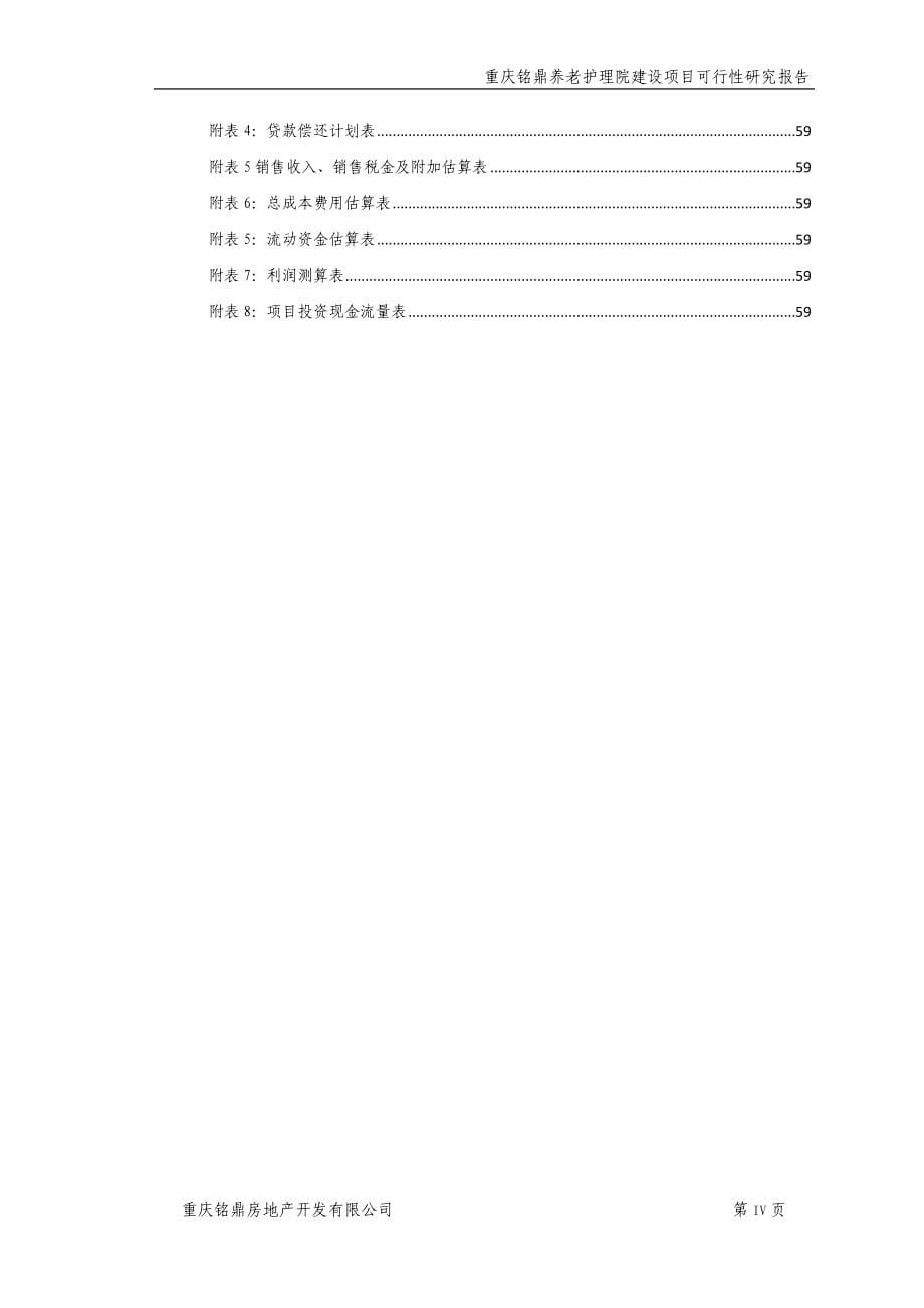 重庆铭鼎养老护理院建设项目可行性研究报告_第5页