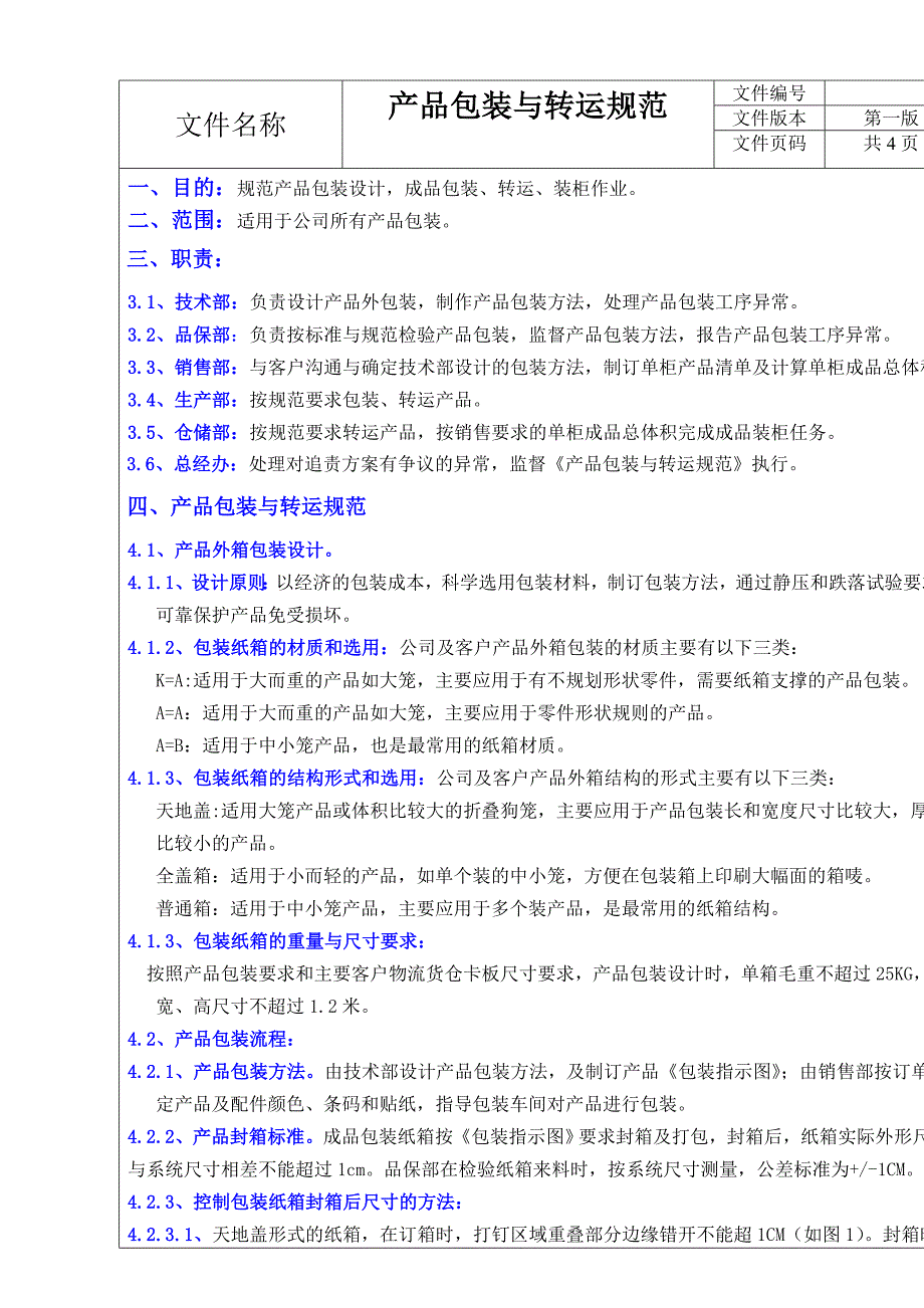 产品包装与转运规范_第1页
