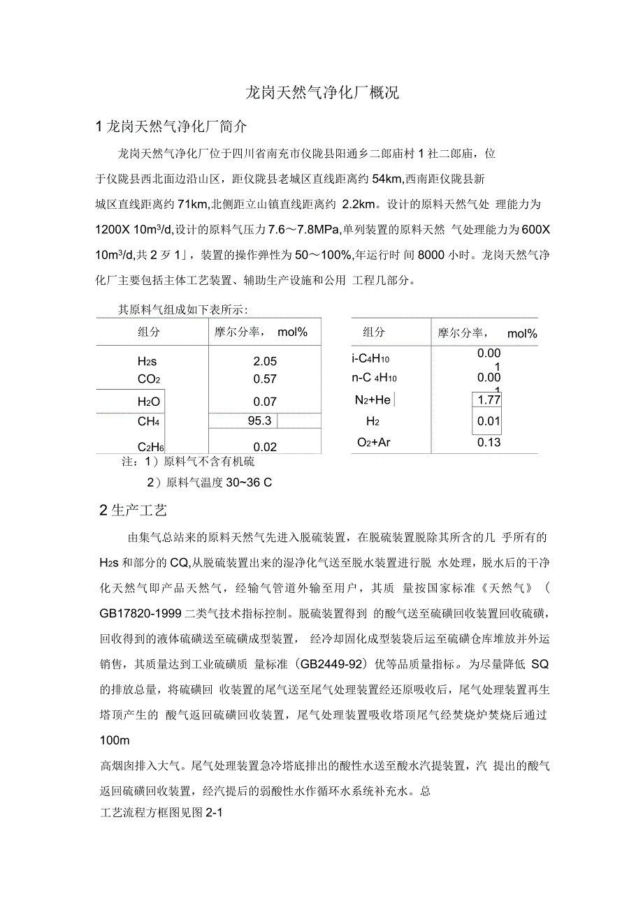 天然气净化厂工艺_第1页