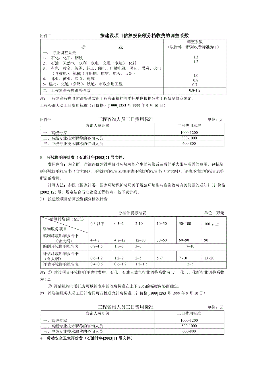 投资估算其他费用计算中石化规定_第2页