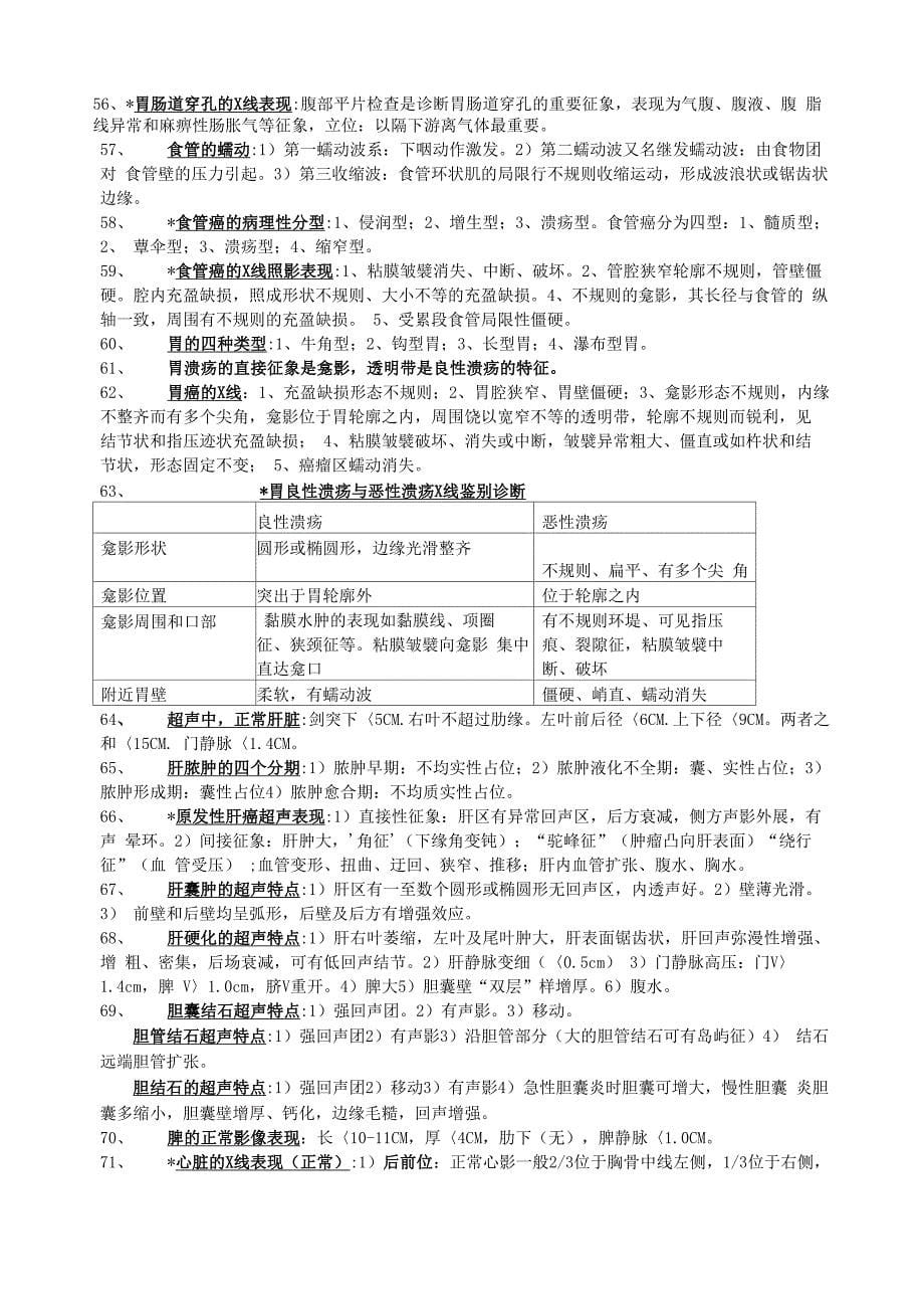 中西医临床影像学重点_第5页