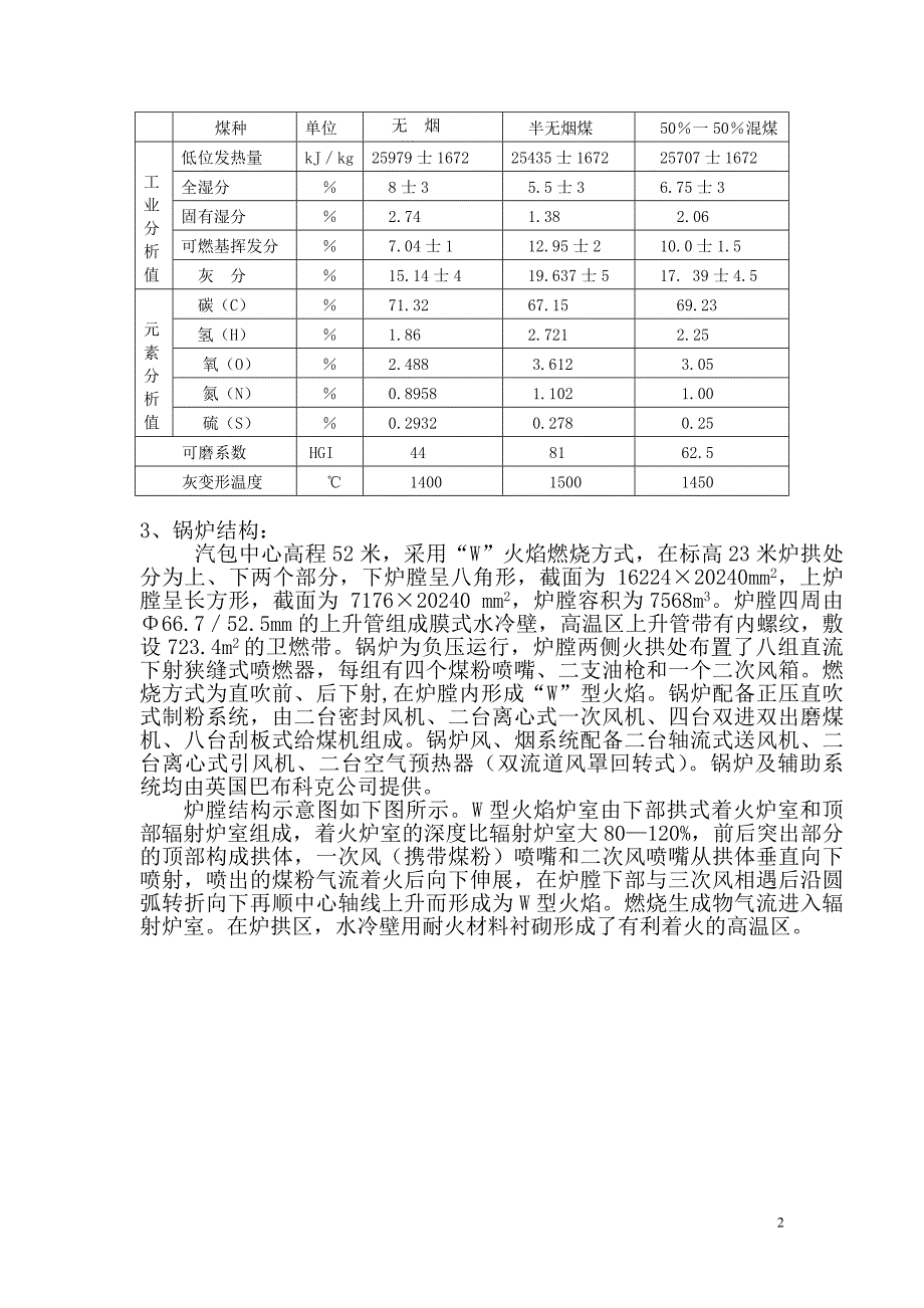 W火焰锅炉燃烧安全性初探.doc_第2页