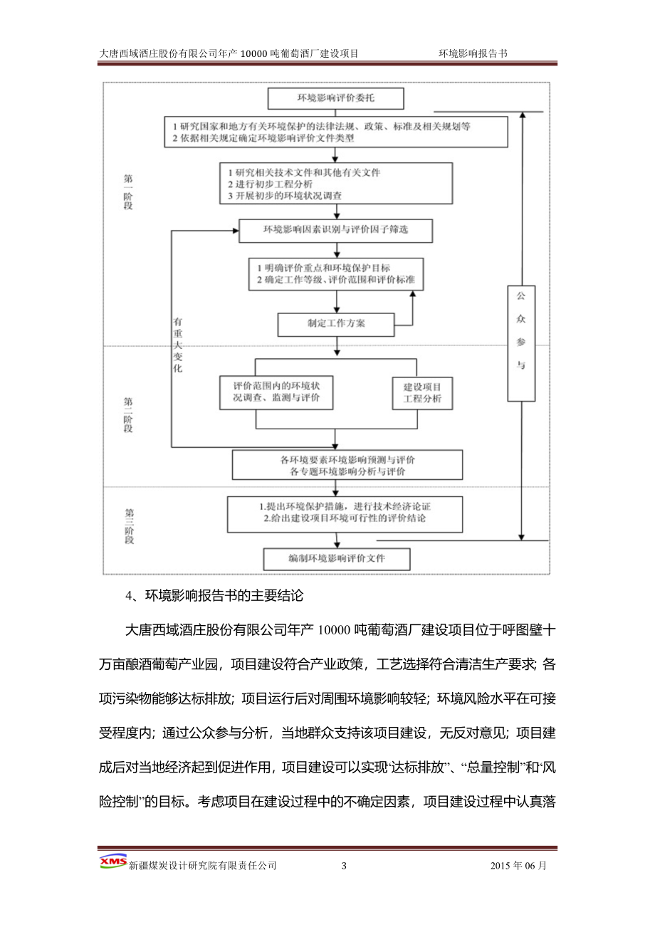 大唐西域酒庄股份有限公司年产10000吨葡萄酒厂建设项目环境影响报告书.doc_第3页