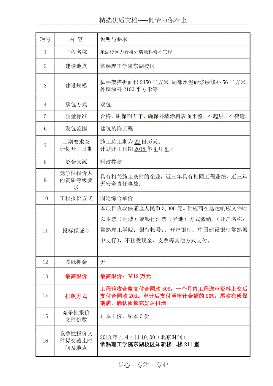 东湖校区力行楼外墙涂料修补工程_第2页