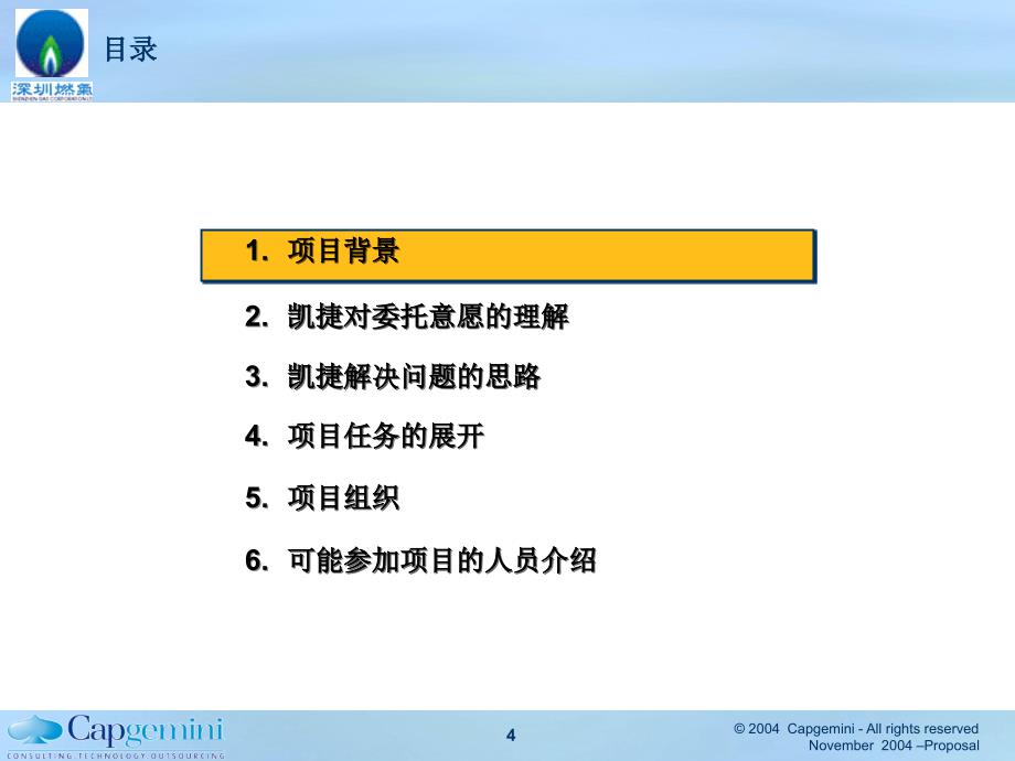 凯捷深圳燃气集团十一五规划项目建议书沟通版V0_第4页