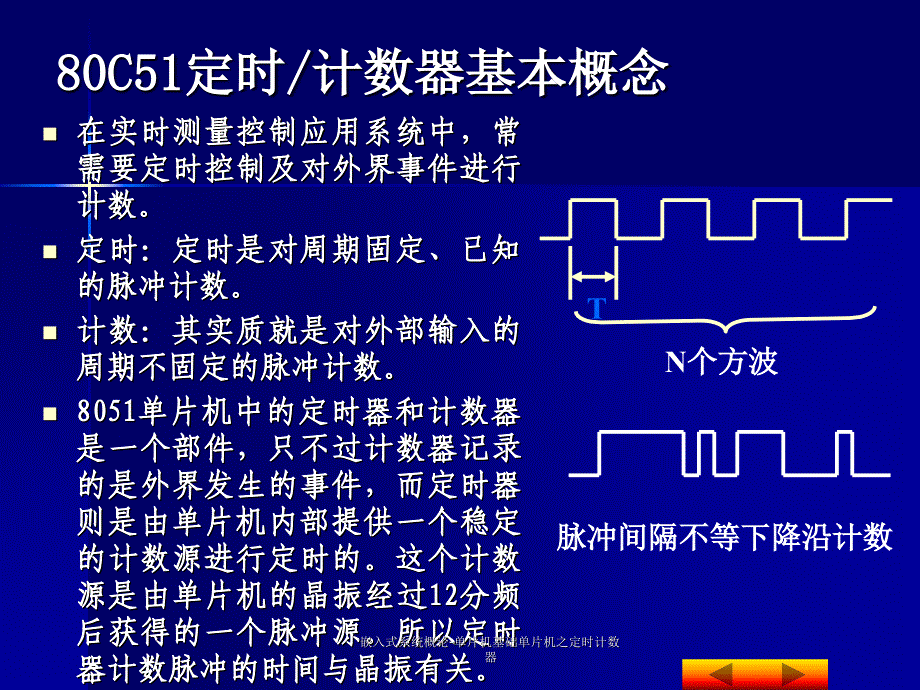 嵌入式系统概论单片机基础单片机之定时计数器课件_第4页