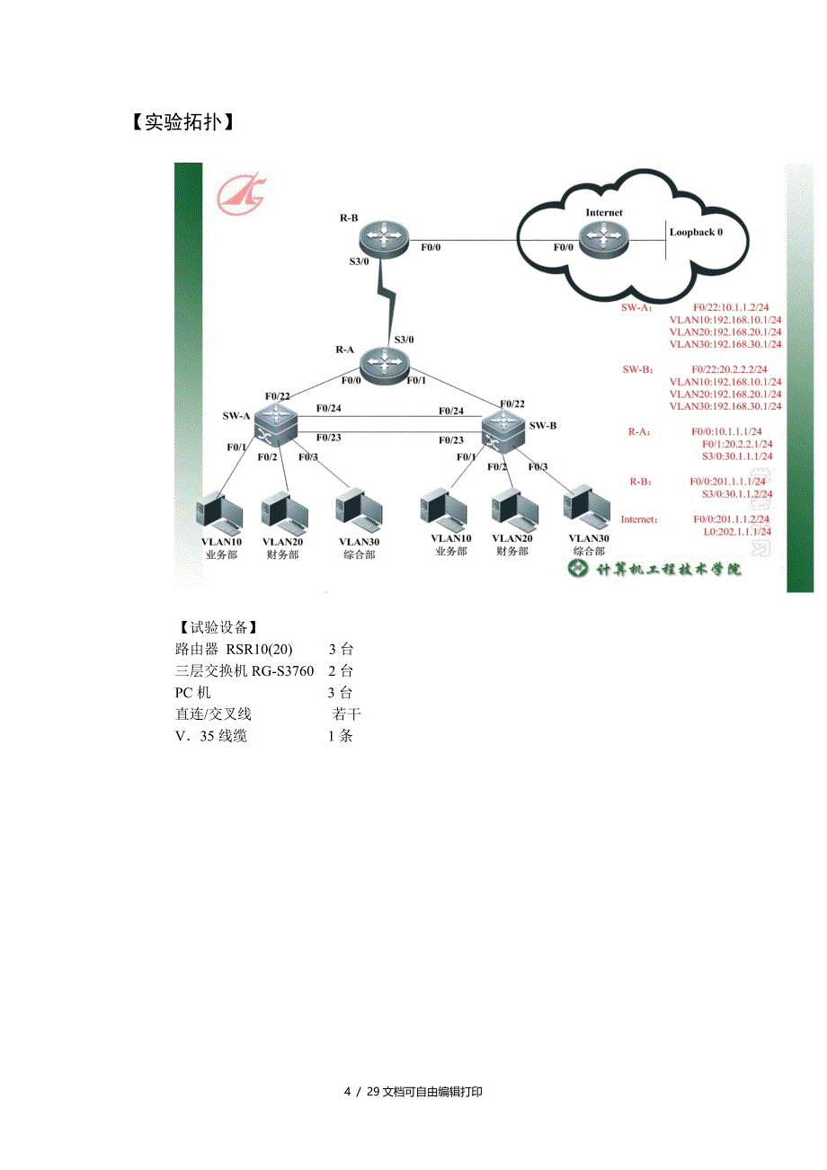 实验34范例中小企业园区网建设项目_第4页