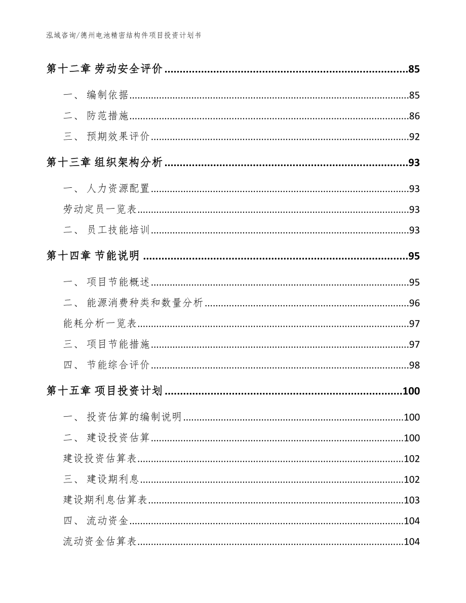 德州电池精密结构件项目投资计划书（范文模板）_第4页