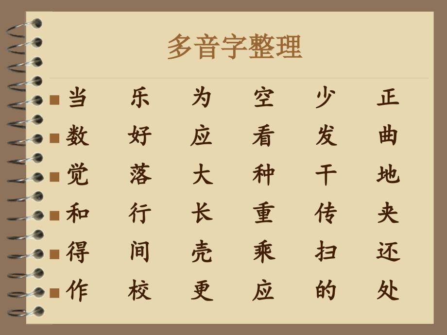 北师大版一年级语文下册多音字和形近字.ppt_第1页