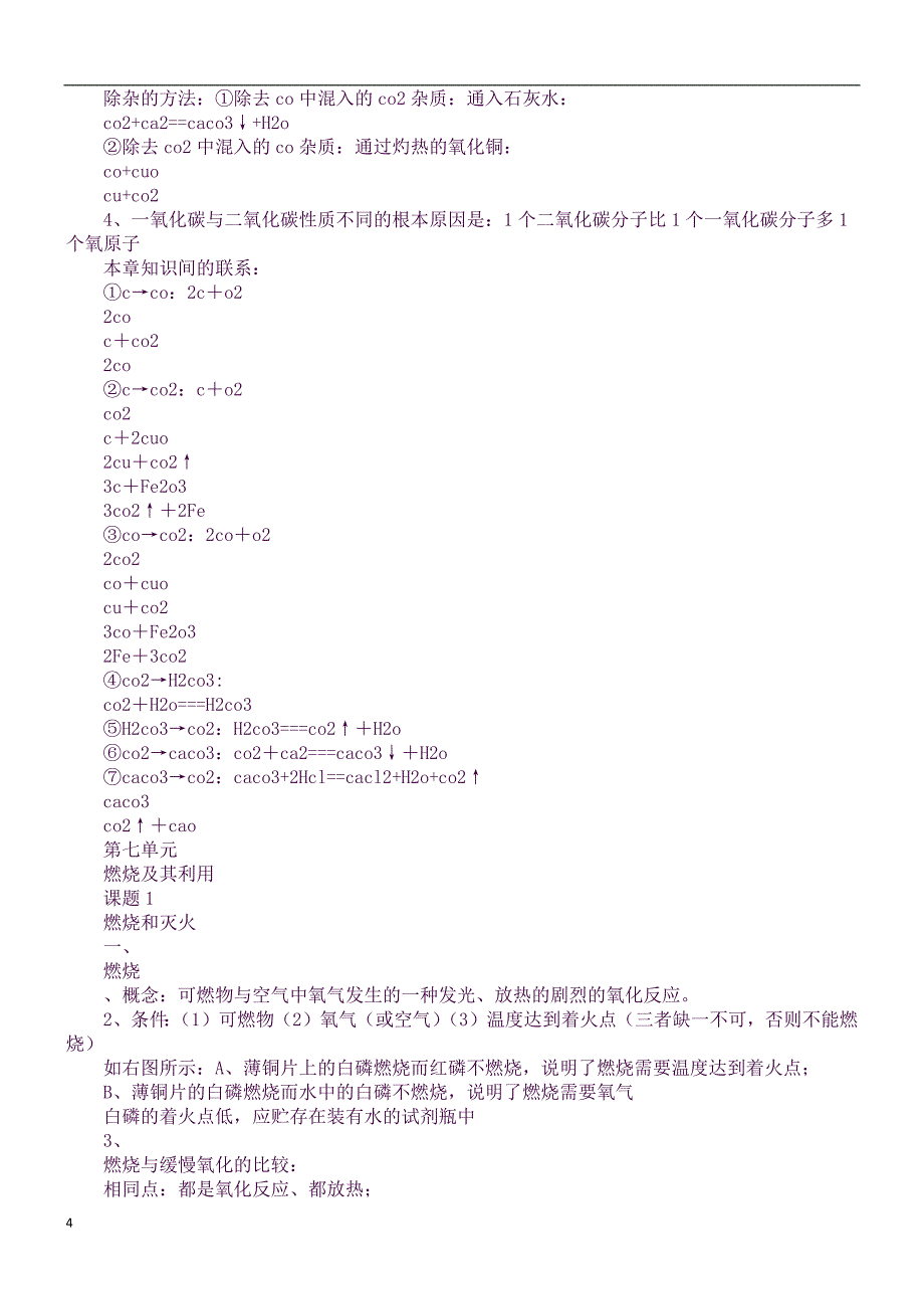 (完整word版)九年级化学上册第六章知识点总结(人教版)(良心出品必属精品).docx_第4页