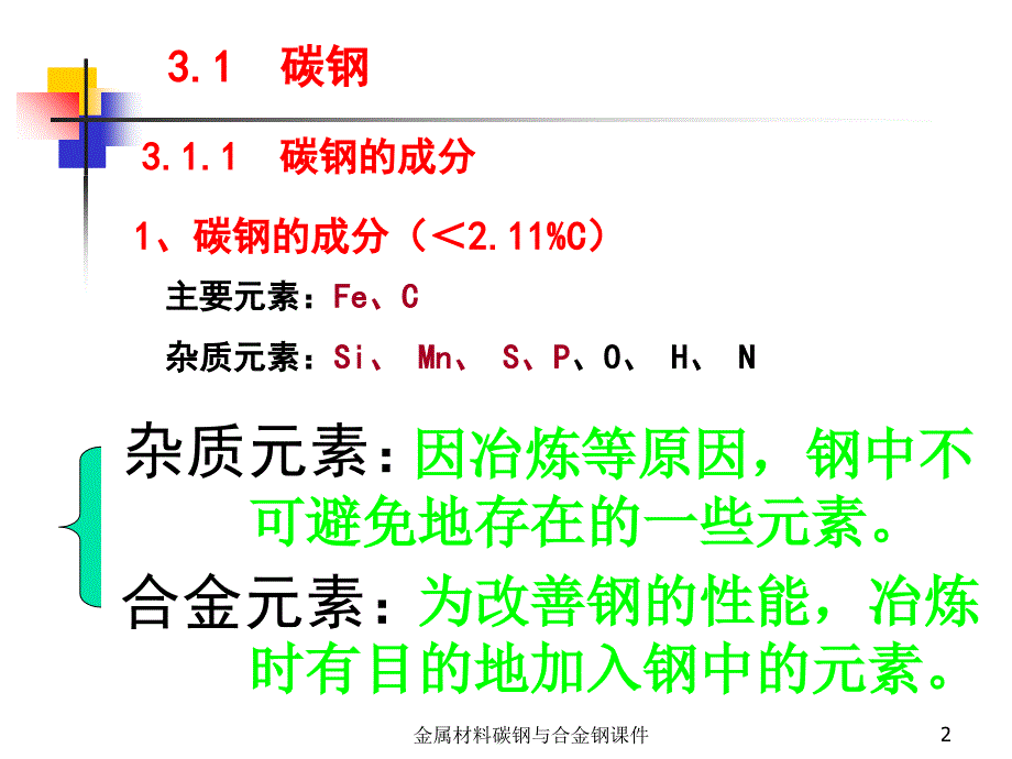 金属材料碳钢与合金钢课件_第2页