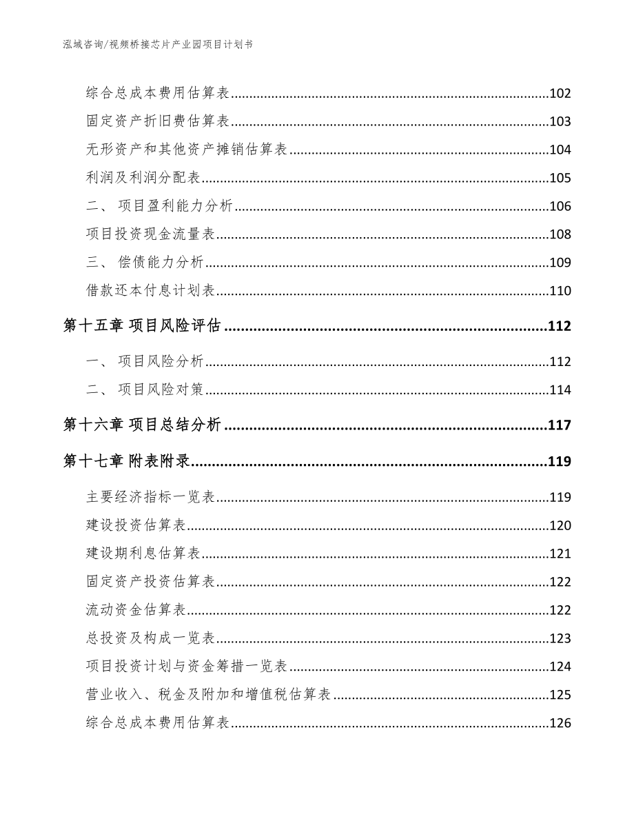 视频桥接芯片产业园项目计划书_范文_第5页