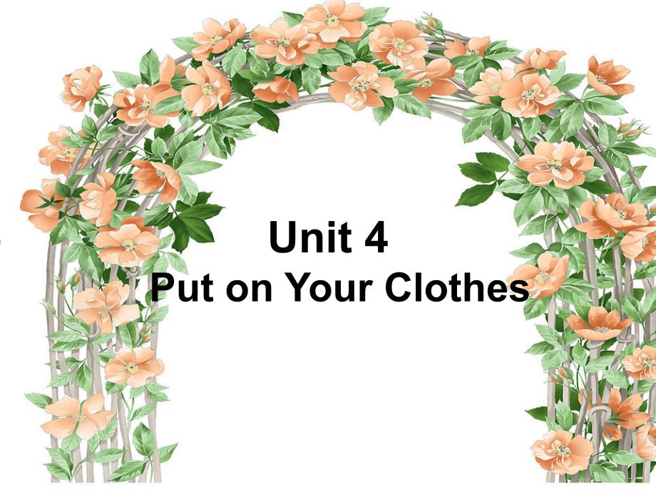 重大版英语三年级下册Unit 4Put on your clothesppt课件2_第1页