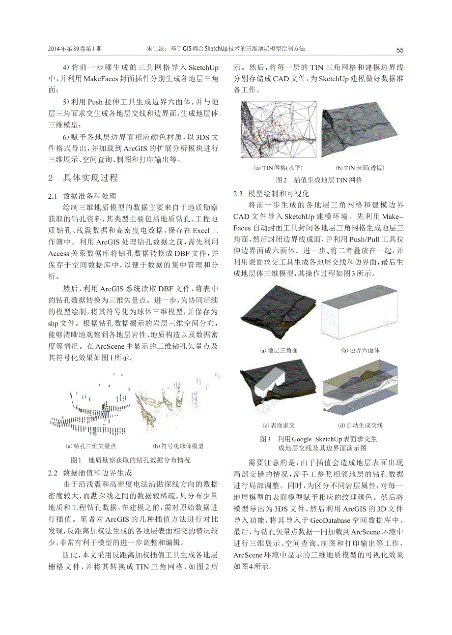 基于GIS耦合SketchUp技术的三维地层模型绘制方法_第2页