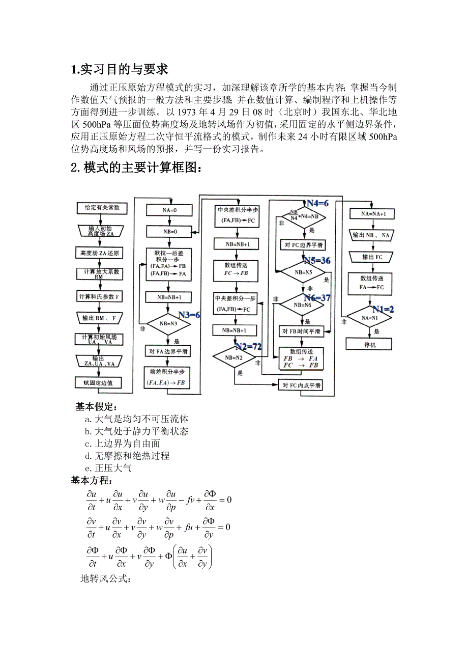 数值天气预报实习报告_第2页