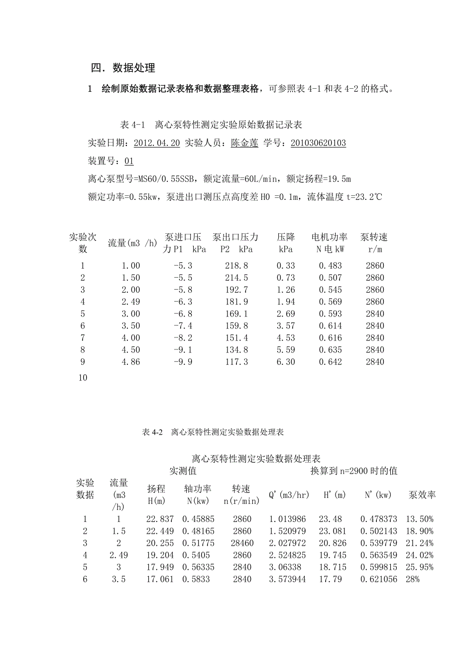 化工原理离心泵特性曲线的测定.doc_第4页