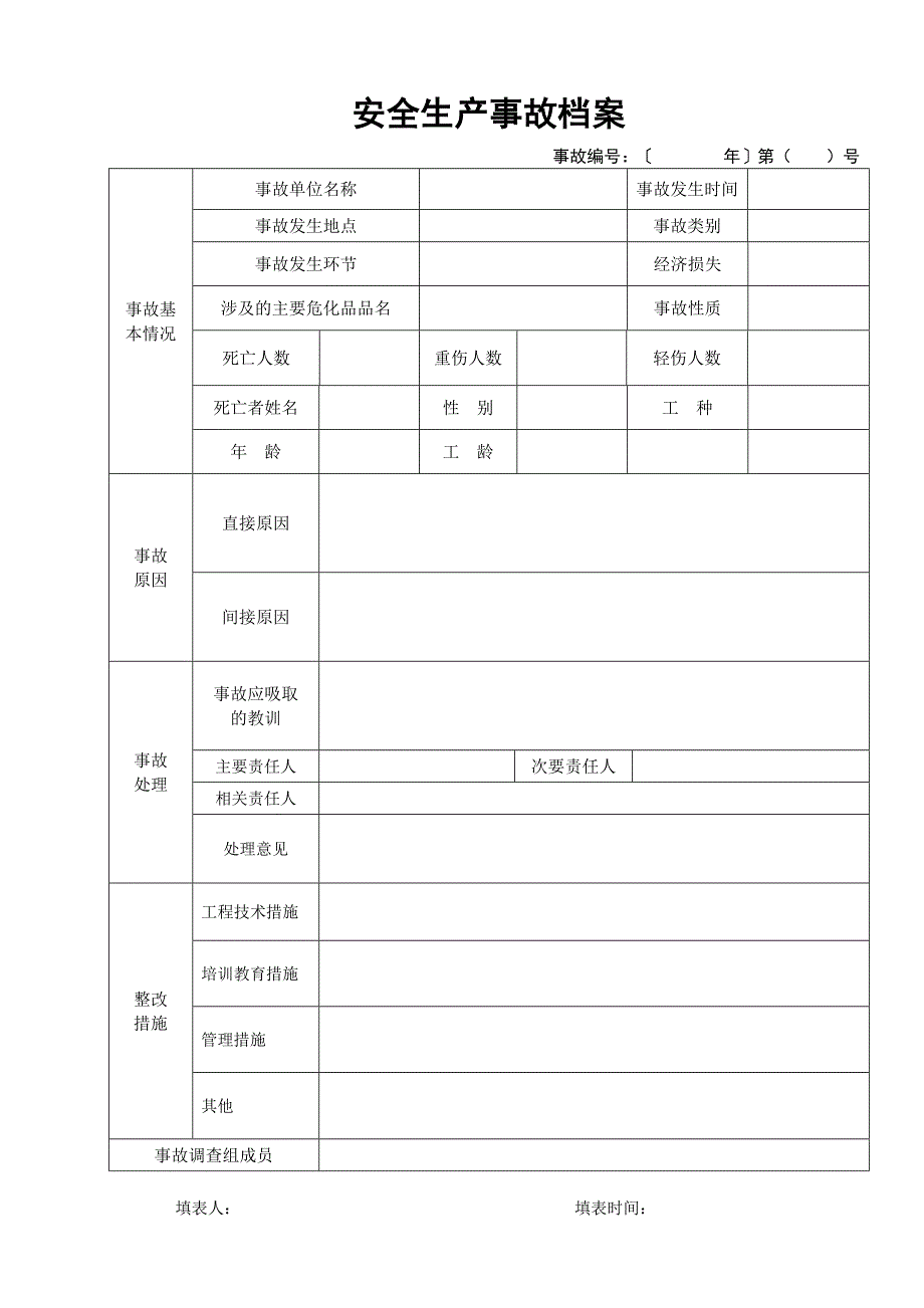 安全生产事故档案(范本).doc_第1页