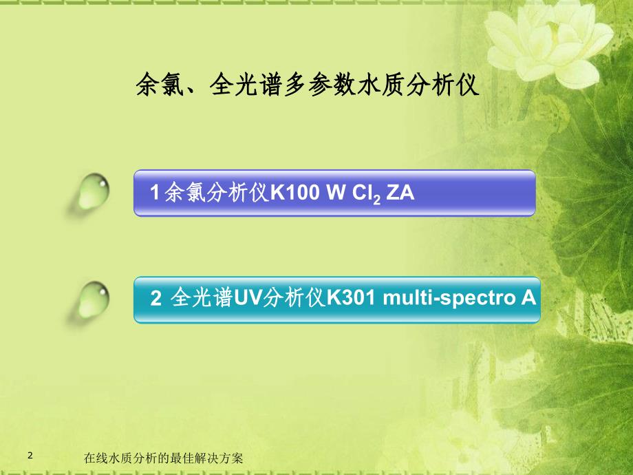 在线水质分析的最佳解决方案课件_第2页