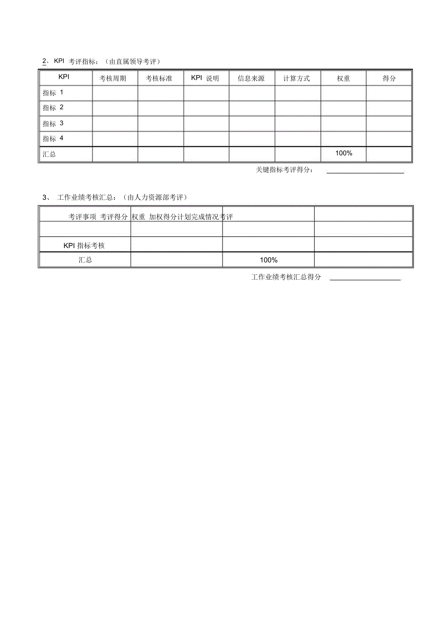 李宁体育用品公司绩效考核表全套(DOC-24页)_第4页