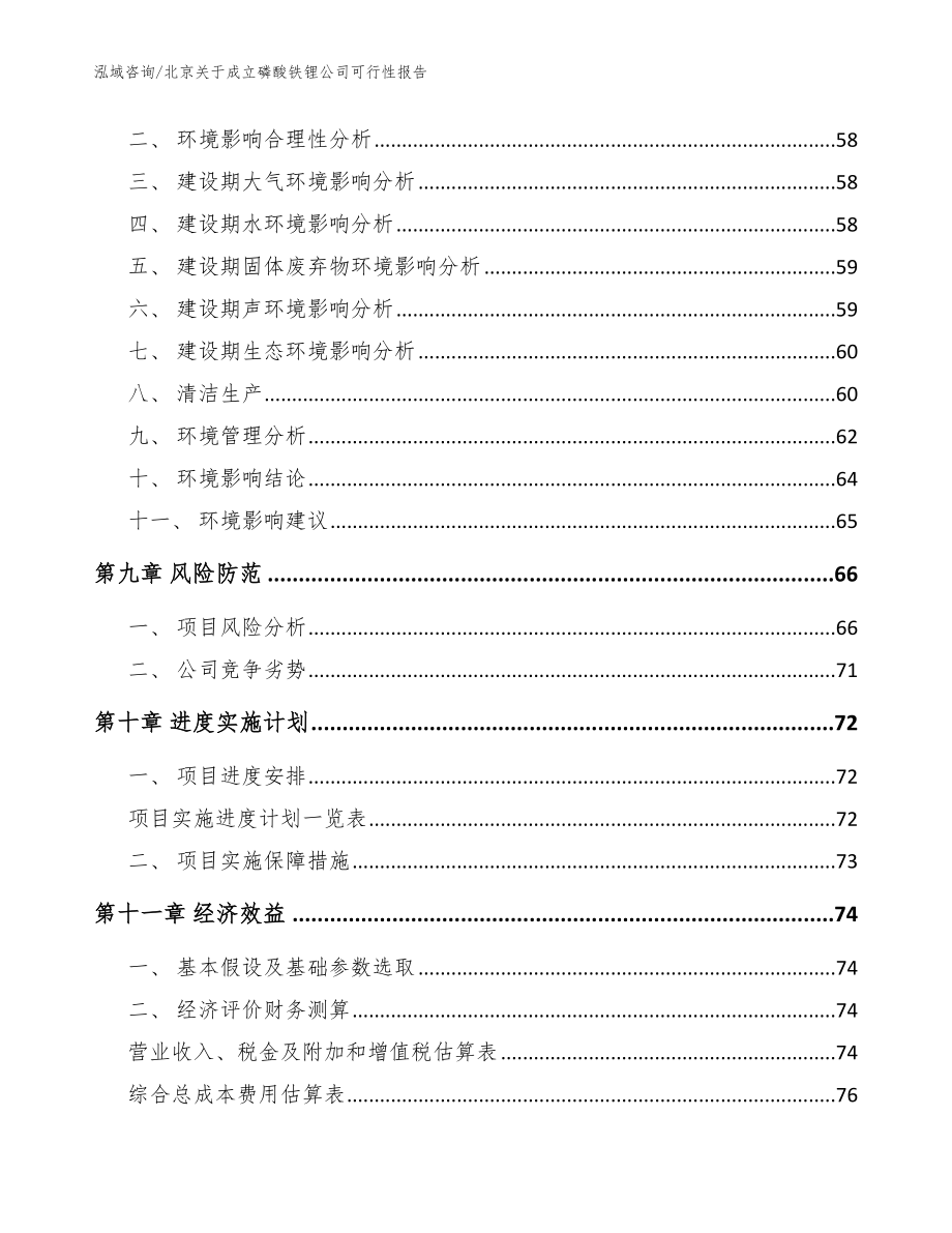 北京关于成立磷酸铁锂公司可行性报告【范文】_第4页