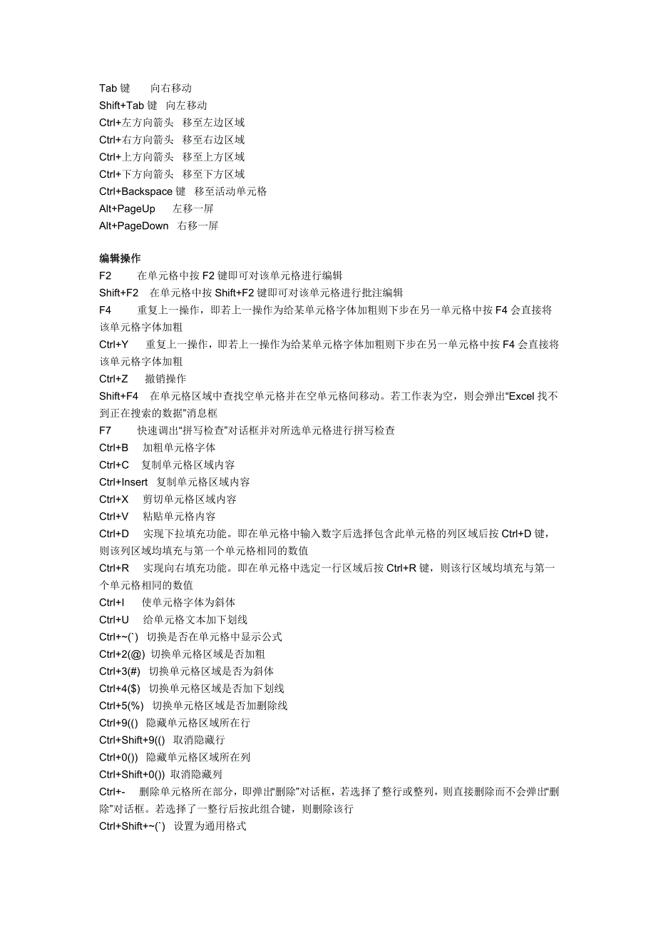 Excel快捷键大全.doc_第2页