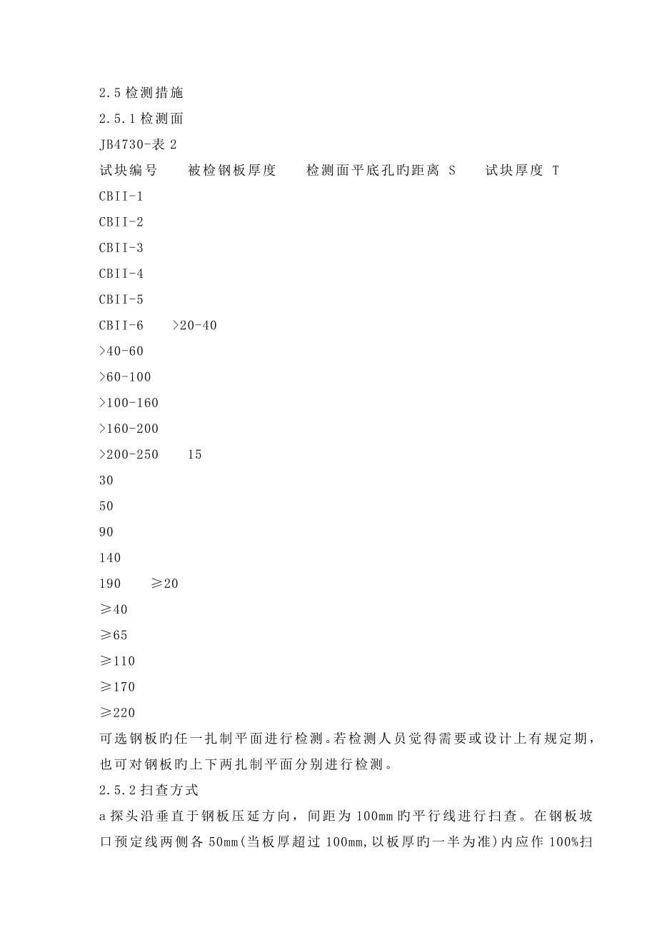 超声波探伤操作标准工艺专题规程_第5页