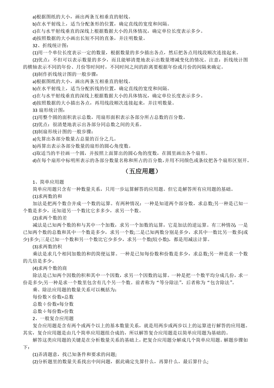 六年级下册数学总复习资料一_第5页