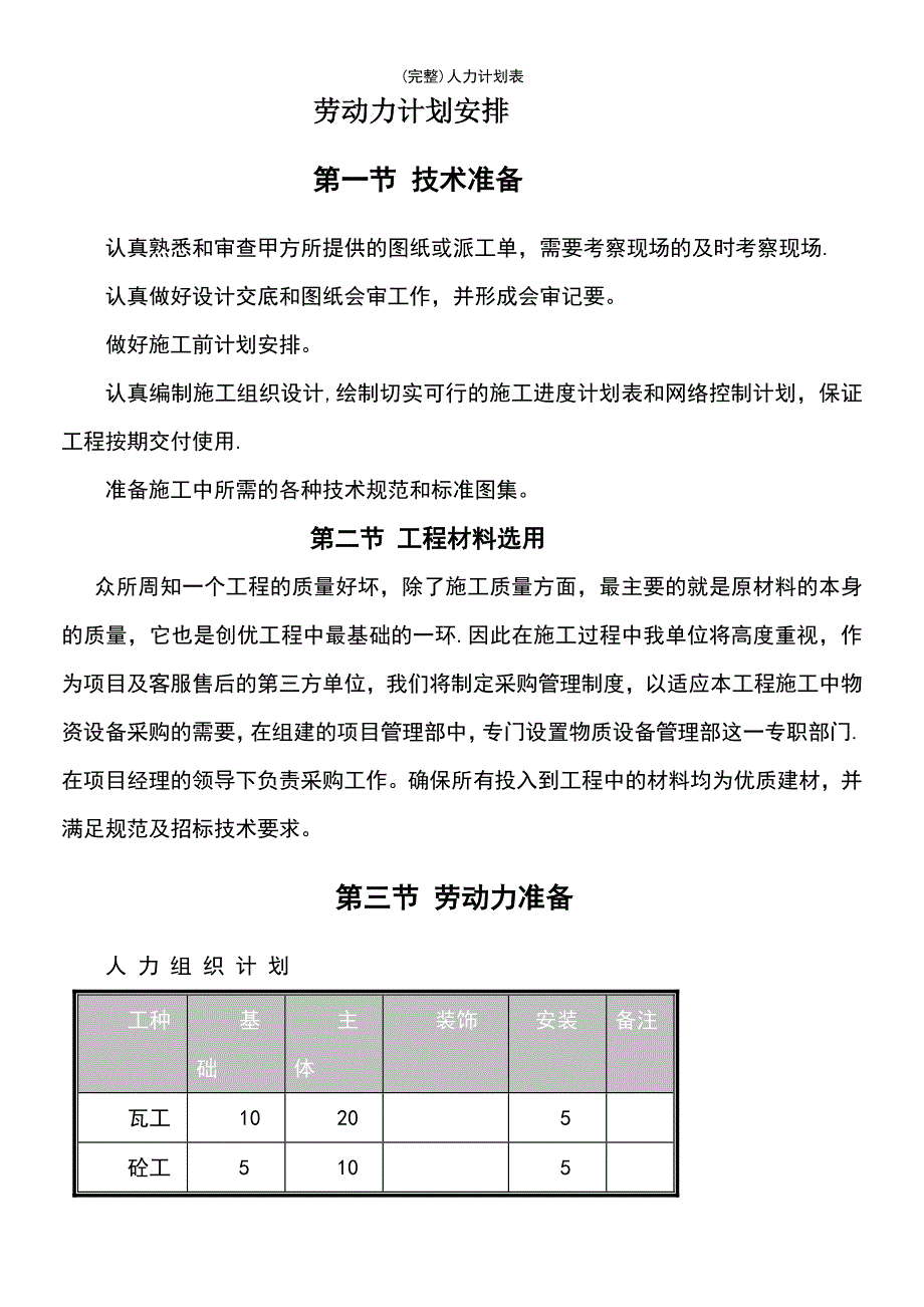 (最新整理)人力计划表_第2页