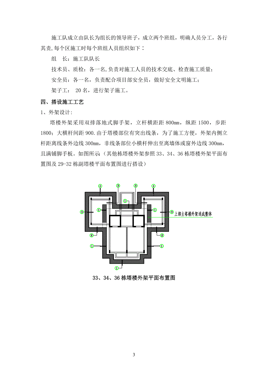 屋面塔楼外脚手架施工方案_第4页