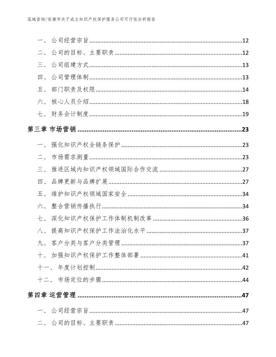 安康市关于成立知识产权保护服务公司可行性分析报告【参考模板】_第4页