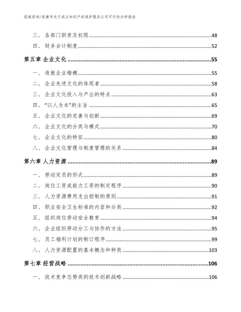 安康市关于成立知识产权保护服务公司可行性分析报告【参考模板】_第5页