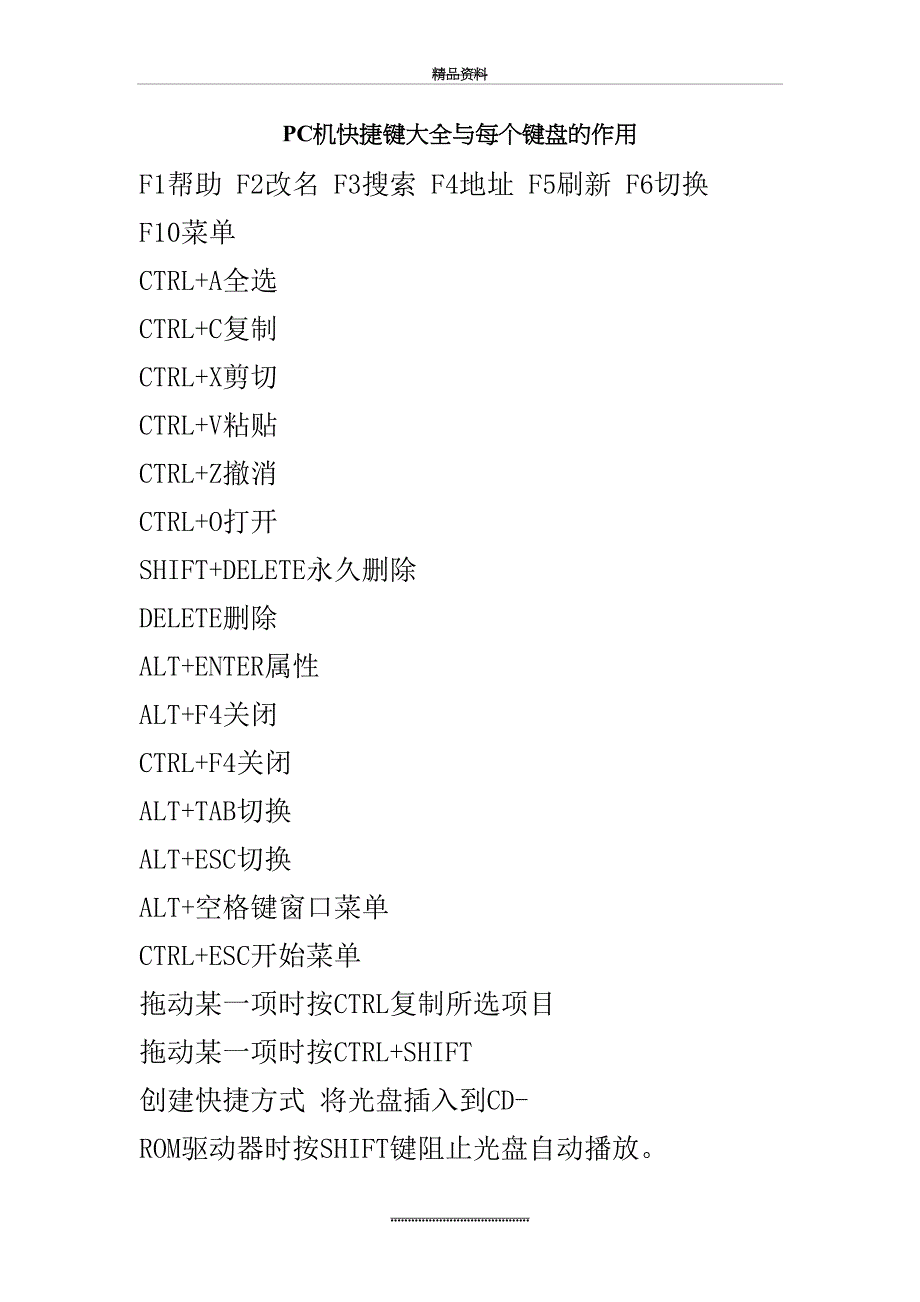 最新PC机快捷键大全_第2页