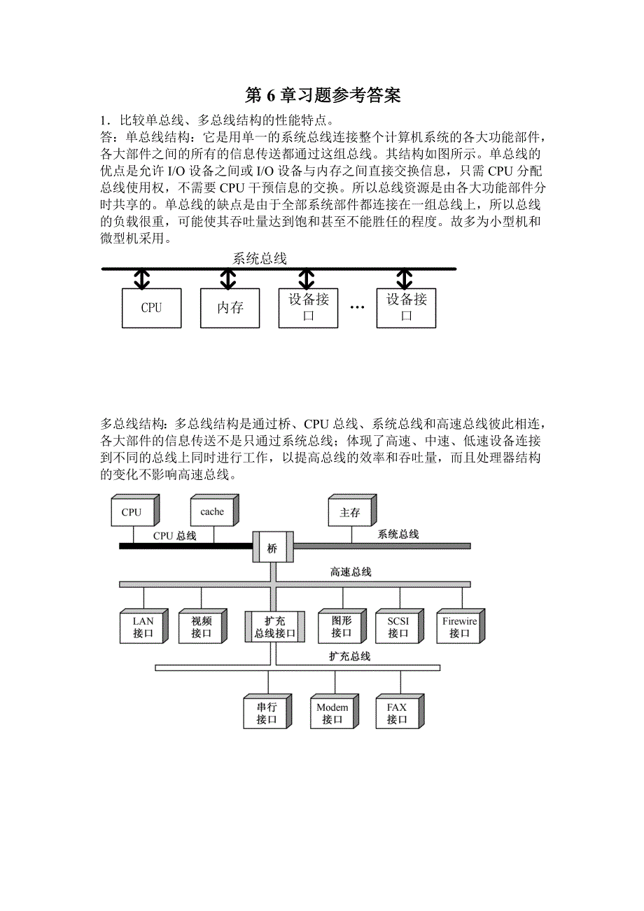 计算机组成原理习题答案6_第1页
