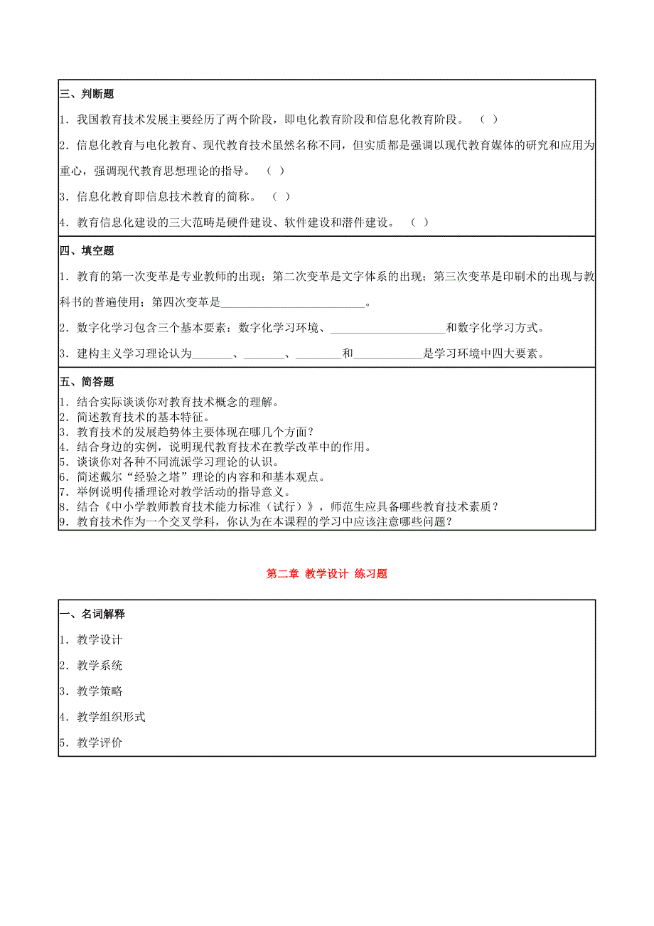 现代教育技术测试题一_第2页