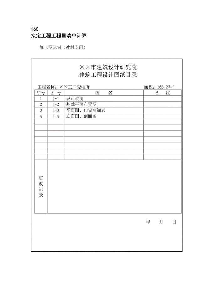 工程量清单计算实例