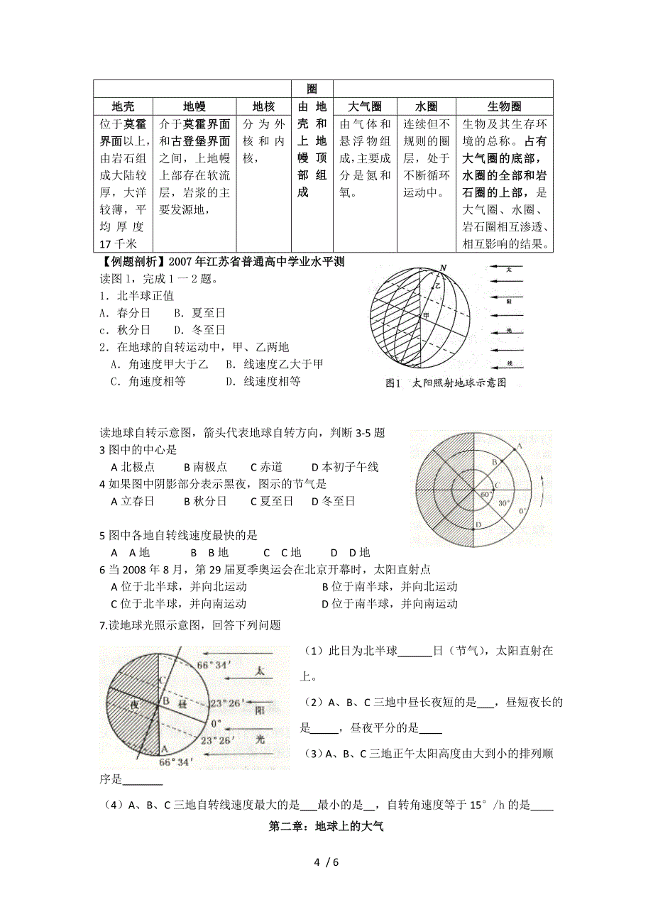 高一地理期中复习提纲_第4页