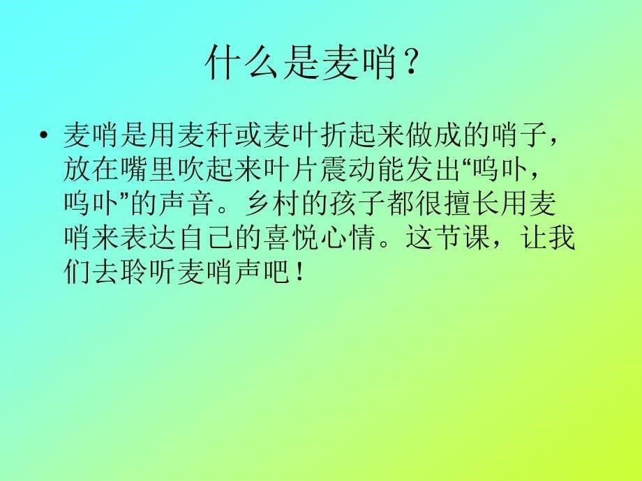 人教版语文四下麦哨PPT课件3_第5页