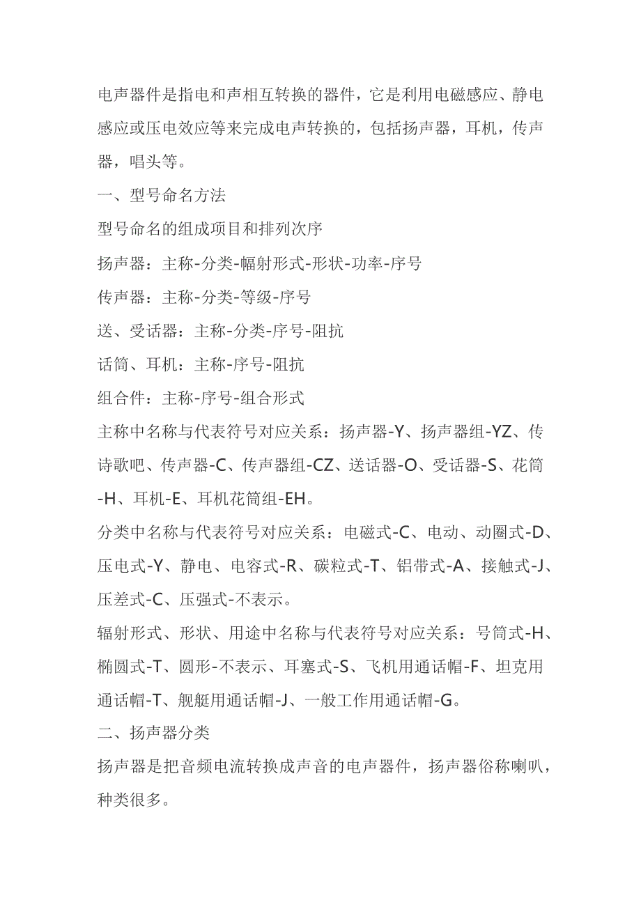 电声器件培训资料_第1页