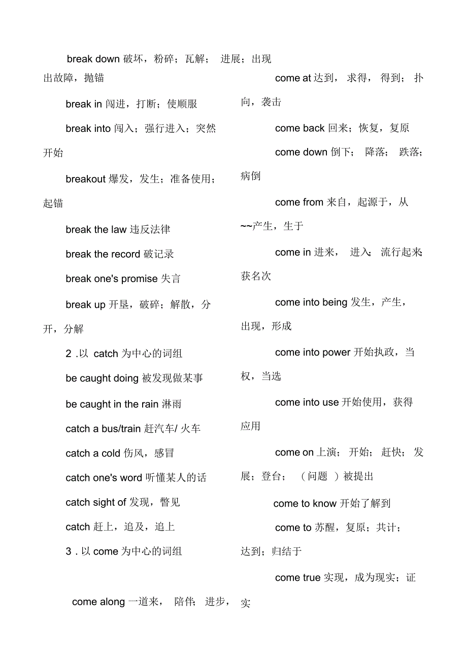 中考英语完形填空常用短语_第4页