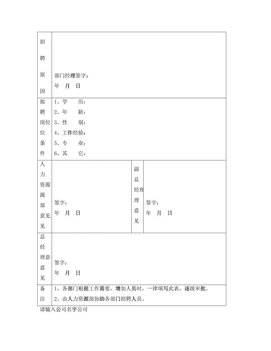 人事常用表格_第4页