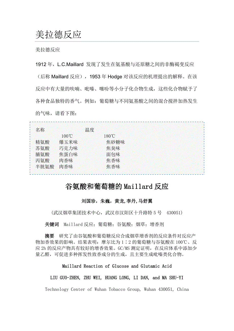 美拉德反应(精品)_第1页