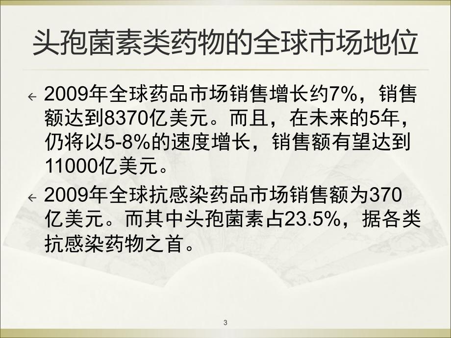 第四代头孢菌素研究进展及合成综述课件_第3页